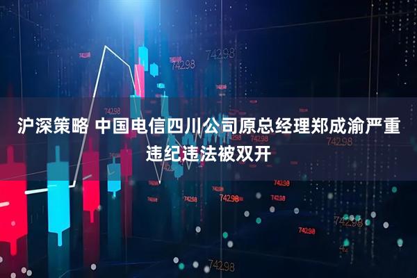 沪深策略 中国电信四川公司原总经理郑成渝严重违纪违法被双开