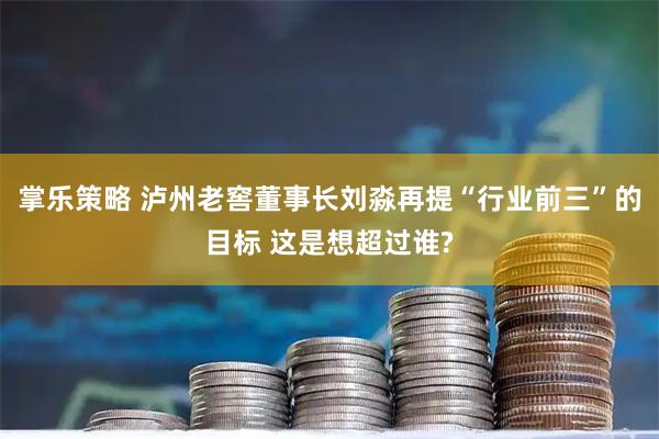 掌乐策略 泸州老窖董事长刘淼再提“行业前三”的目标 这是想超过谁?